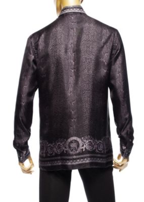 Versace Men Men Silk Barocco Men's Shirt
