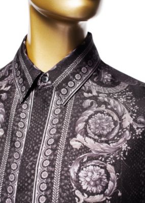 Versace Men Men Silk Barocco Men's Shirt