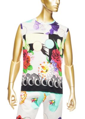 Versace Herren Hemd mit Flower-Print