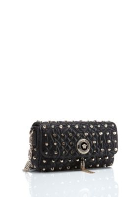 Versace Women "Vanitas" Shoulder Bag with Studs