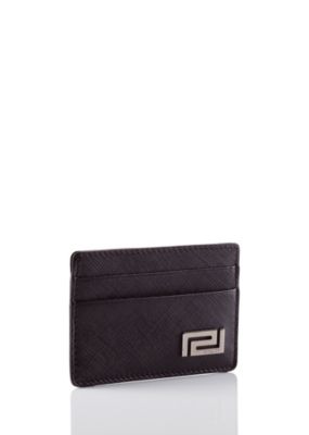 Versace Men Greca Credit Card Case