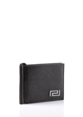 Versace Men Greca Wallet With Money Clip
