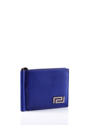 Versace Men Greca Wallet With Money Clip