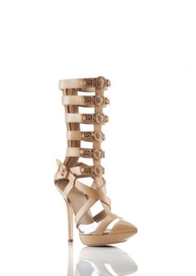 Versace Damen Mittelhohe R&ouml;mersandalette