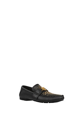 Versace Studded leather driving shoes