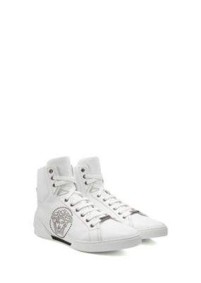 Versace Men Men Vitello Leather Medusa High-Tops