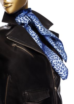 Versace Donna Foulard seta Leopard Animalier