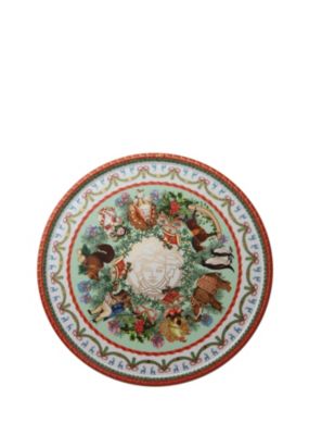 Versace Home Collection Merry Christmas Tart Platter 13''