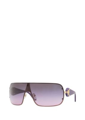 Versace Women Purple Metal Visor Sunglasses