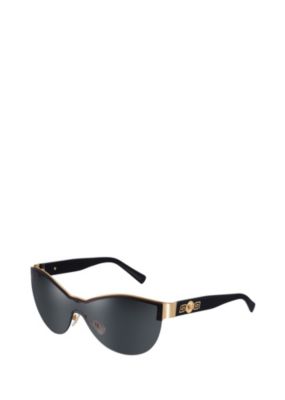 Versace Women "Signature" black Visor Sunglasses