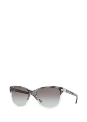 Versace Women Grey Graphic Acetate Sunglasses
