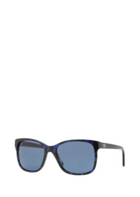 Versace Women Blue Acetate Horn Sunglasses