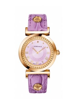 Versace Women Watches Purple Vanity