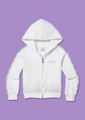 Young Versace M&auml;dchen Kapuzenjacke mit Deko-Steinen