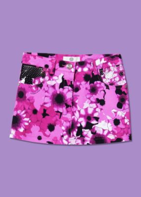 Young Versace M&auml;dchen Rock mit Blumen-Muster