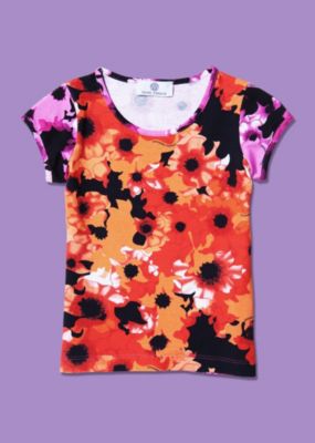Young Versace M&auml;dchen Shirt mit Blumen-Print