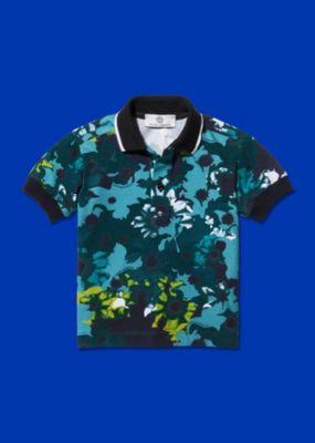 Young Versace Jungs Poloshirt mit Blumen-Motiv