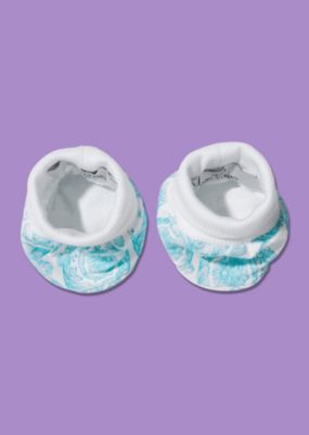 Young Versace Baby Stoffschuhe mit Barock-Dessin