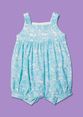 Young Versace Baby Strampelkleid mit Barock-Muster